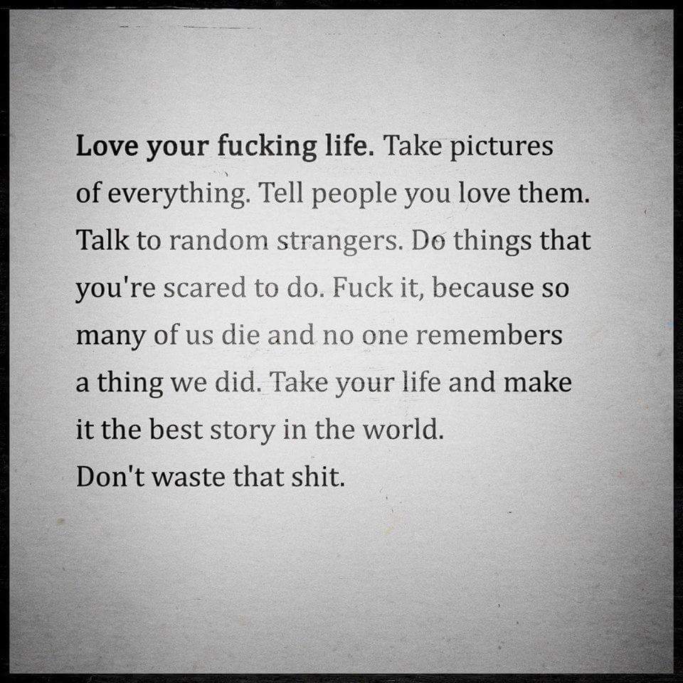 Don't waste that shit! 😉