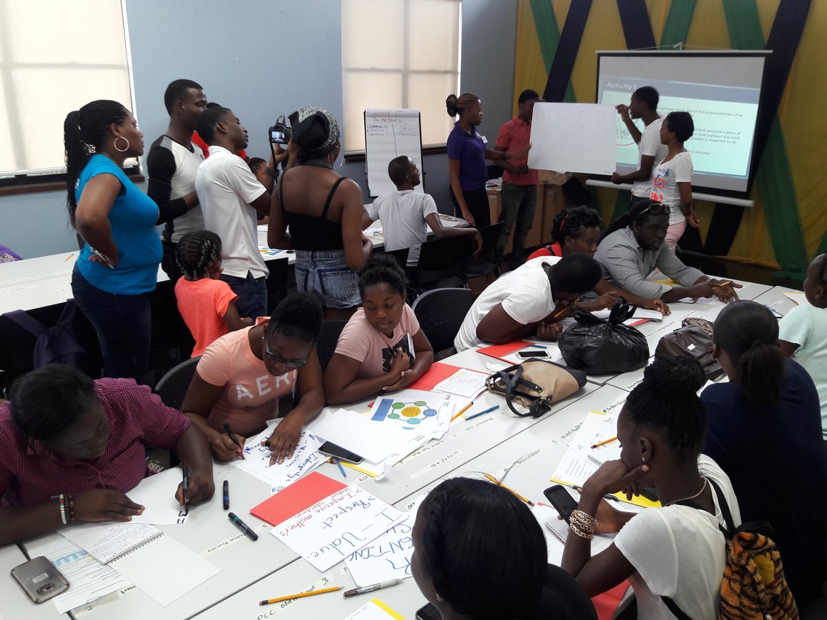 MuirheadDonaree's tweet photo. Fantastic day #iVALUECampaign Ambassadors Workshop #USAID #Cometii I LOVE MY JOB #MAKEJAMAICASAFE https://t.co/CsSuo0Kt7k