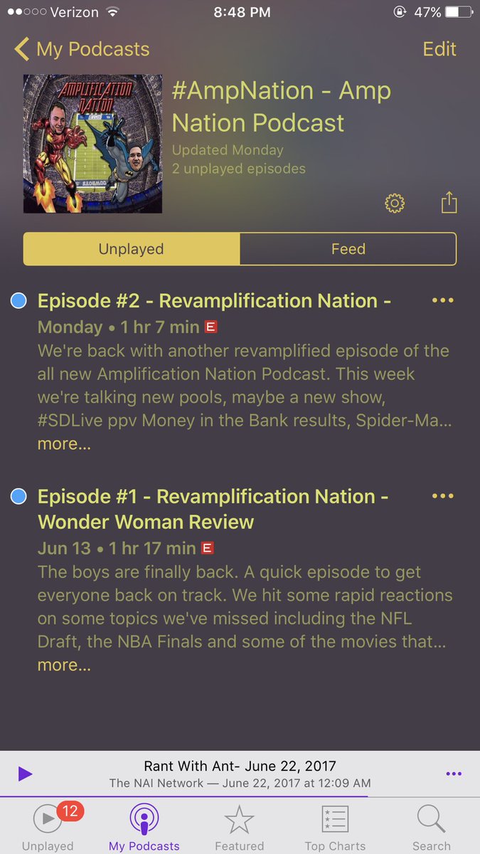 AmpNationPod's tweet photo. Ayyye check us out, not 1 but 2 new episodes of the revamped Amplification Nation Podcast!! #TalkingWrestling https://t.co/SGCndMeOuy
