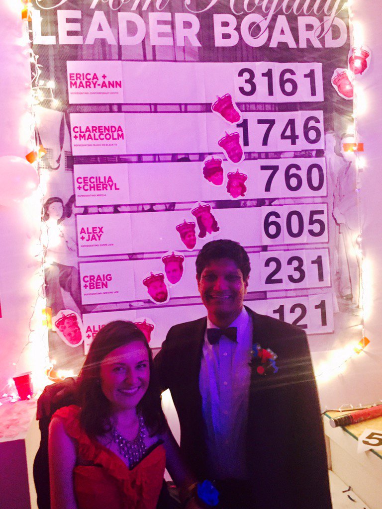 acmcarthur's tweet photo. I was the worst date to @jay_chaudhuri but it was valiant effort for @VAEraleigh prom court. #BetterLateThanNever https://t.co/7CT1lCJouJ