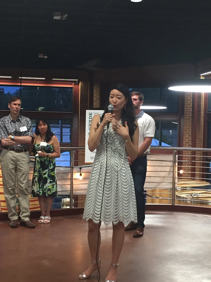 GenGreenATL's tweet photo. Our Long Leaf Award Winner Marian Liou: "plans for Buford Highway are true to the character of the place" @welovebuhi #verde2017 https://t.co/FlBUMji8Uj