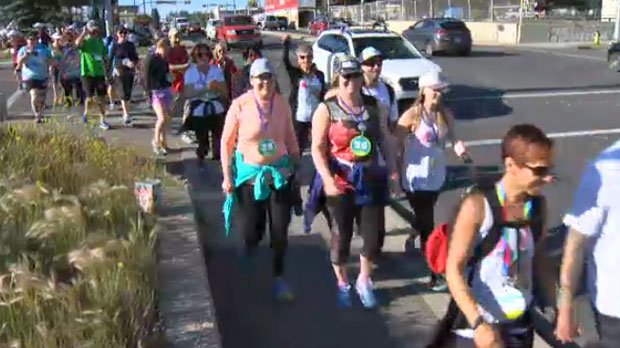 Walking to conquer cancer. 25km fundraiser walk raises more than $900K <a href="/OneWalkAB/">OneWalkAlberta</a> <a href="/albertacancer/">albertacancer</a> bit.ly/2t7JPaE #yyc
