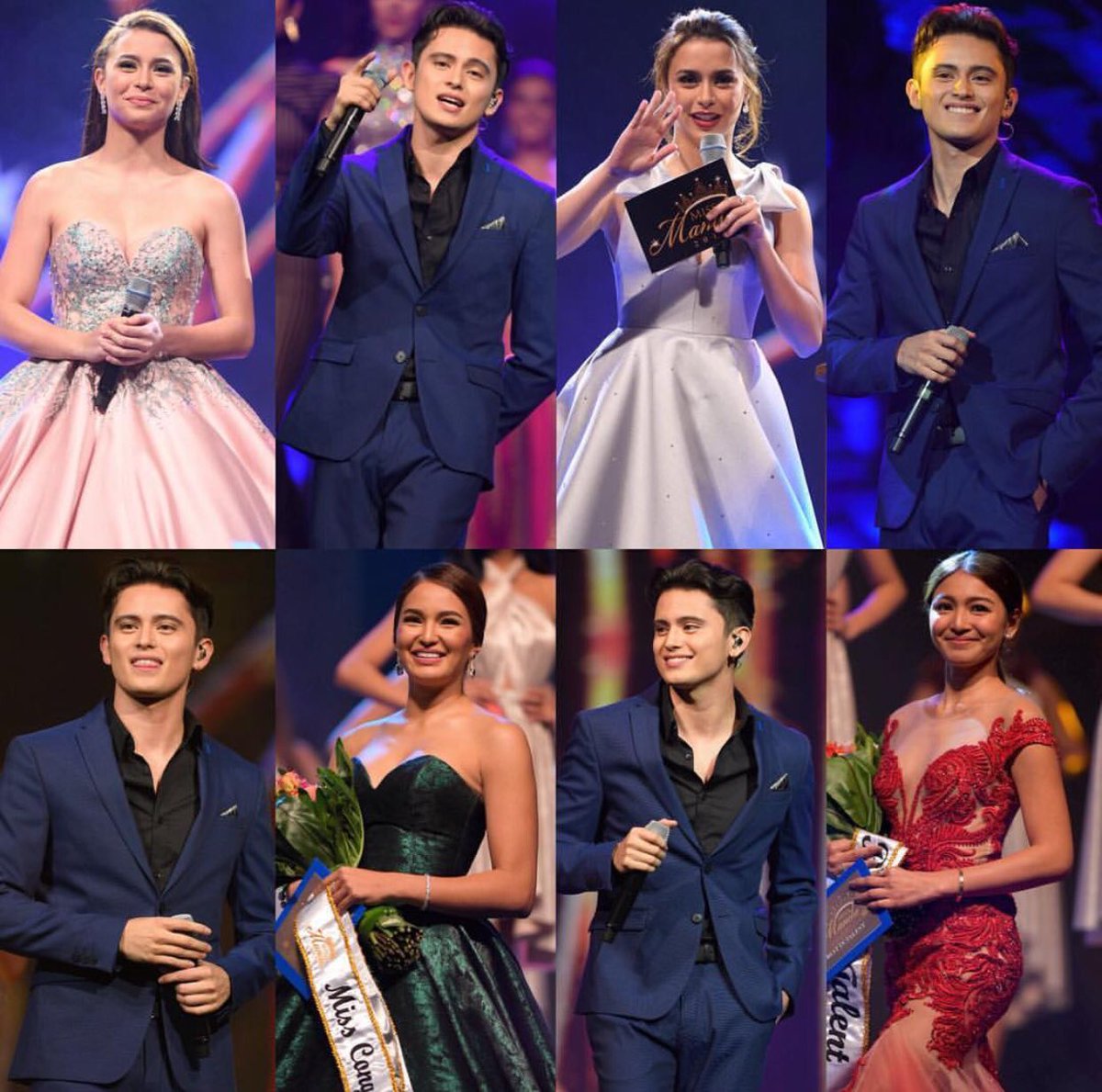 yassifiedPH's tweet photo. Your gorgeous #MissManila2017 host Yassi Pressman along side Sarah Lahbati, Nadine Lustre and James Reid ๐ธ bruce.casanova https://t.co/6T8FoSyv4S