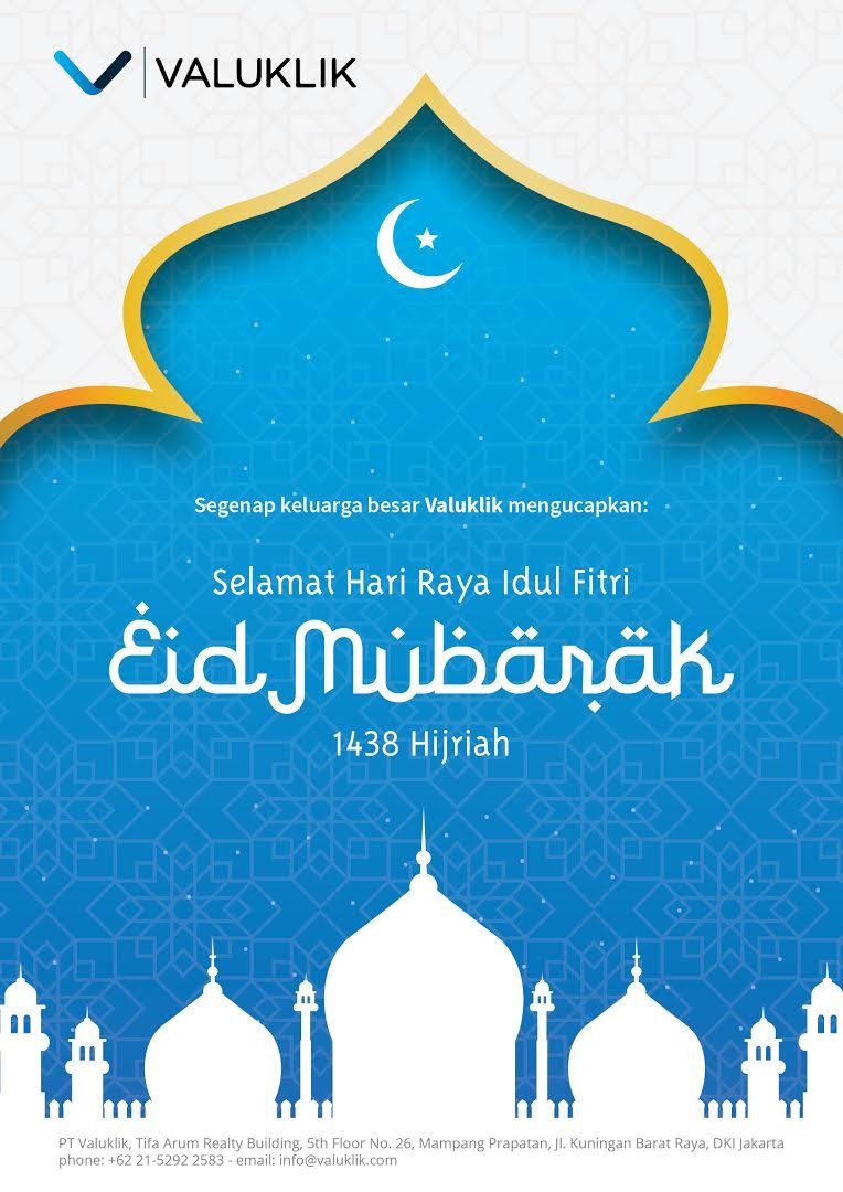 Valuklik's tweet photo. Taqabballahu minna wa minkum. Mohon maaf lahir batin! #idulfitri1438h #EidMubarak #VKPaidTeam https://t.co/bEXGBUbxpS