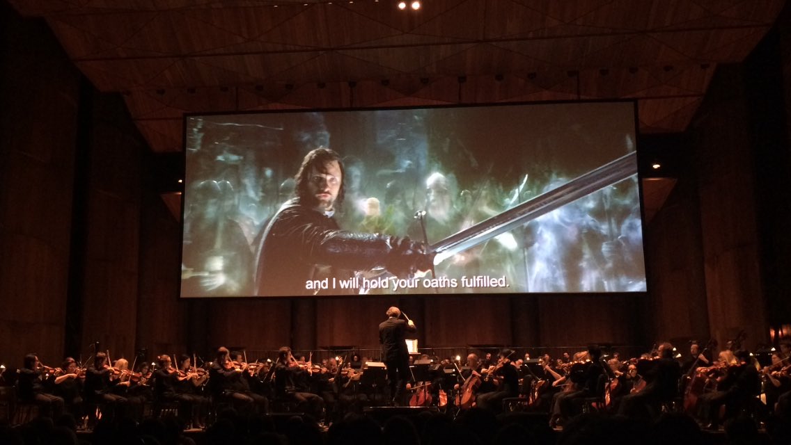 branthansen's tweet photo. Me? I'm watching "Return of the King" with live soundtrack performance from Philadelphia Symphony Orchestra, chorus and boys choir. 👍🏾 https://t.co/Dj2rno96EO