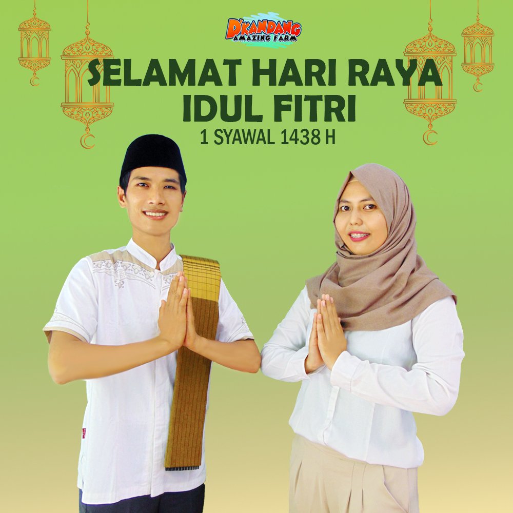Segenap keluarga besar D'Kandang Amazing Farm mengucapkan Selamat Hari Raya Idul Fitri 
Taqobalallahu minna waminkum