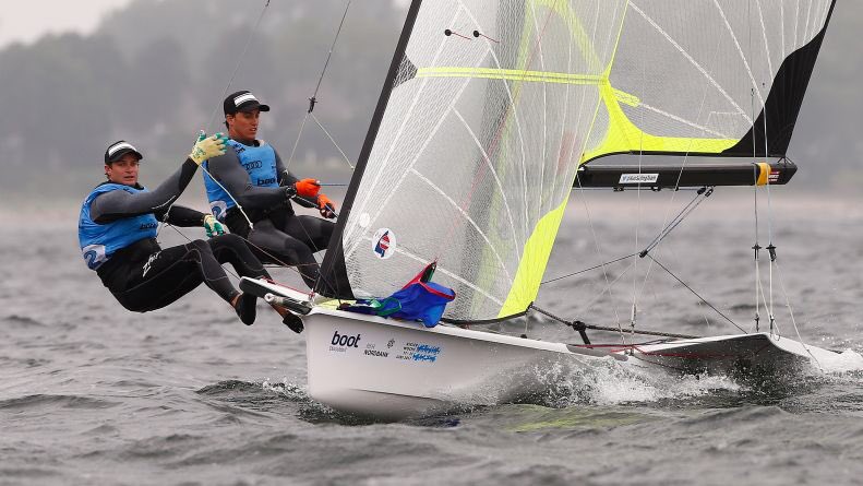 AusSailingTeam's tweet photo. 49er duo @davegilmr &amp; @joel49er have a 20pt buffer heading into Medal Racing at @KiWoOnline 👉🏻 https://t.co/4Hv8dwxivk ⛵️ #AustralianSailing https://t.co/iDYY6REvC1