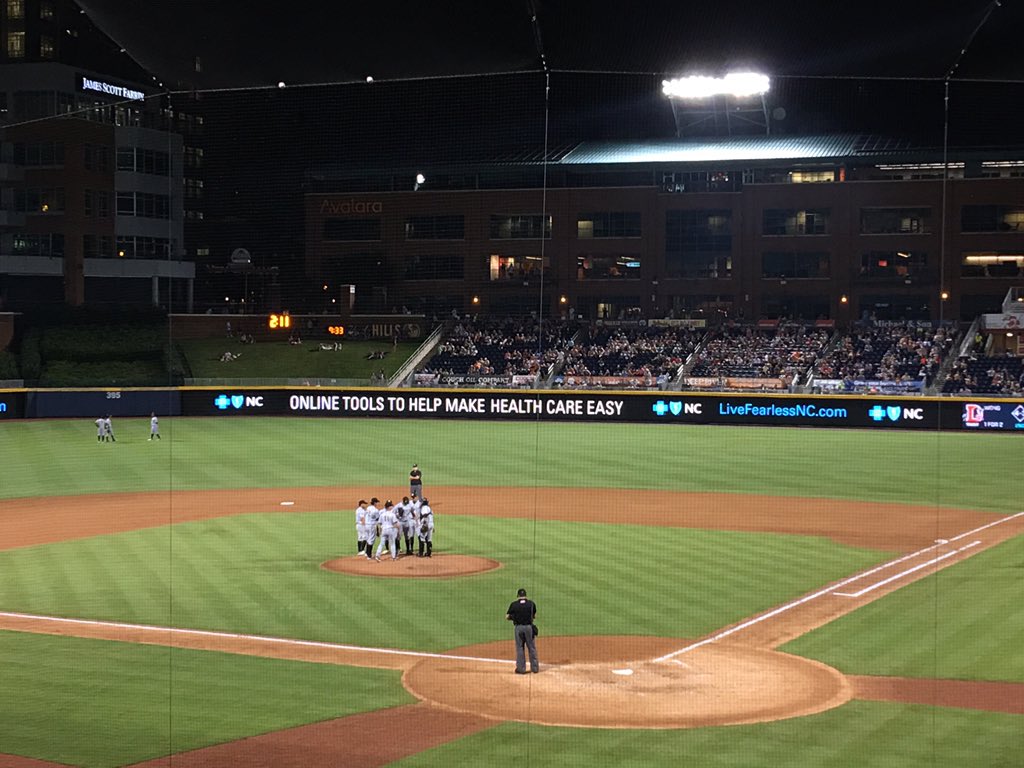 harrytruman's tweet photo. I can't imagine the conversation being had by Charlotte when they're down 17-0 in the 4th inning. LOL #DurhamBulls #winning #wtfhow #sobad https://t.co/VgxCFjK2FM