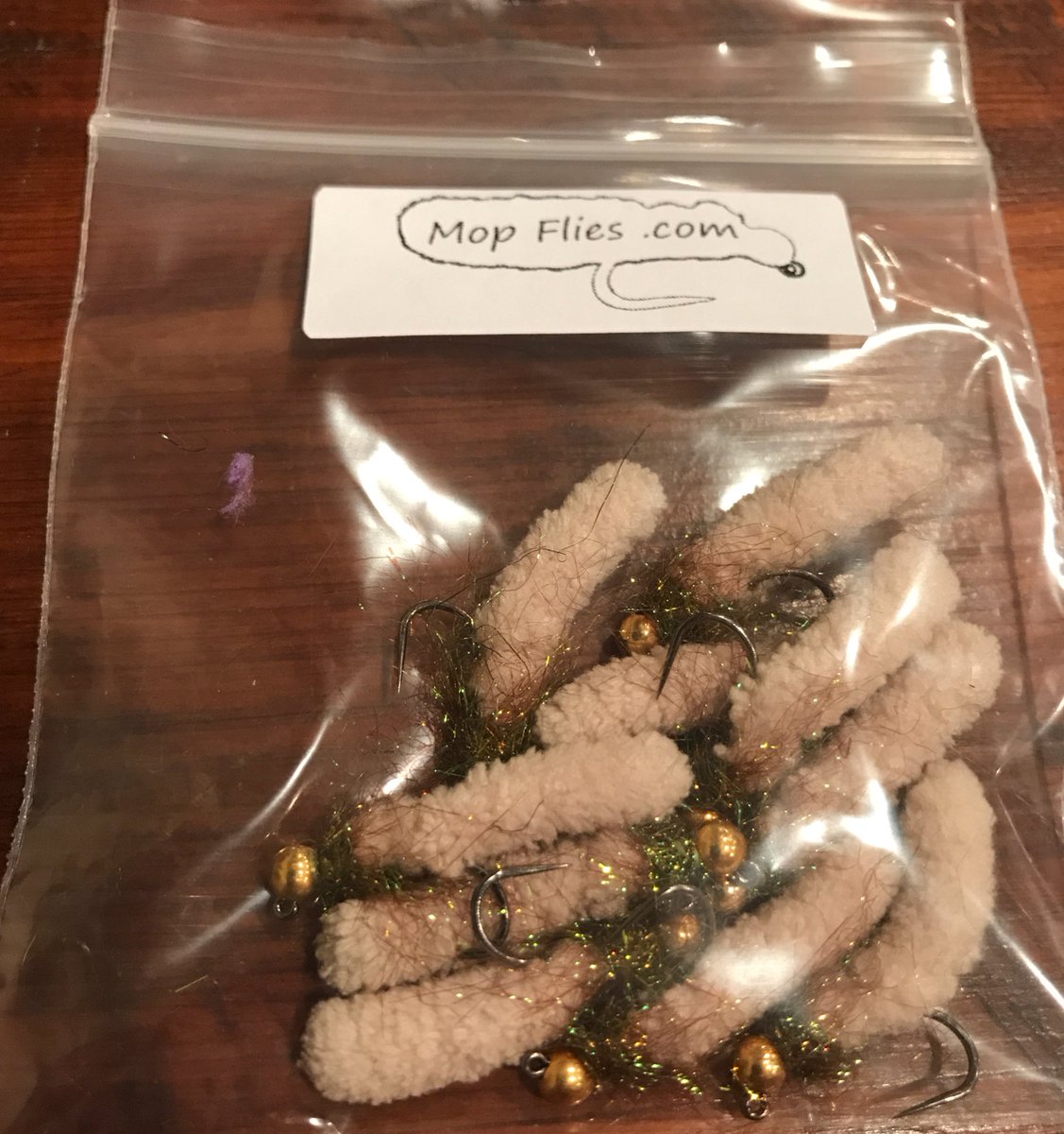 mopflies's tweet photo. Bag full of Mop Flies. This pattern is called Old Faithful and is quickly becoming one of the best sellers #cantstopthemop #mopfly #mopflies https://t.co/QlvHGWxC8x