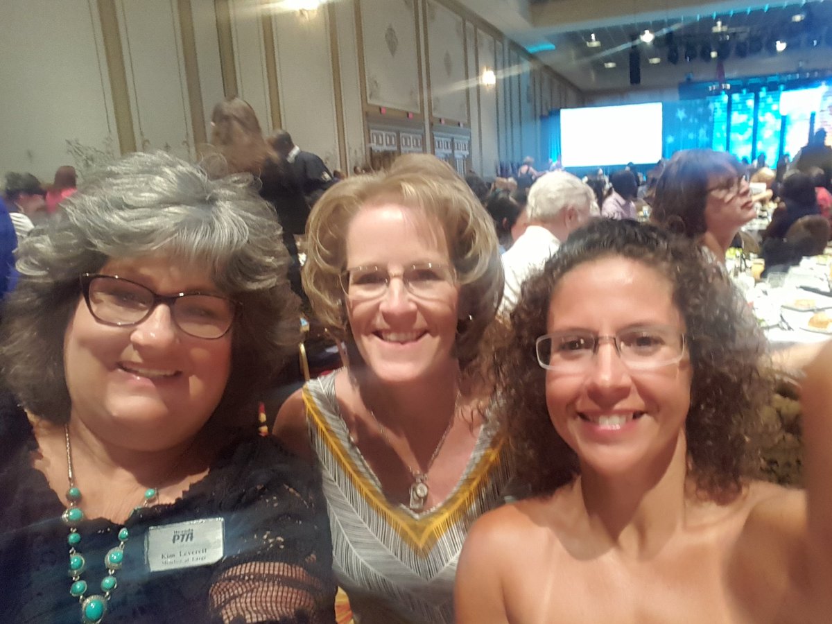 <a href="/nevadakim/">Kim Leverett</a> <a href="/MomofLM/">Tami Berg</a> <a href="/AmyHenderson543/">Amy Henderson</a> enjoying the #PTAReflections Award Dinner #PTACon17