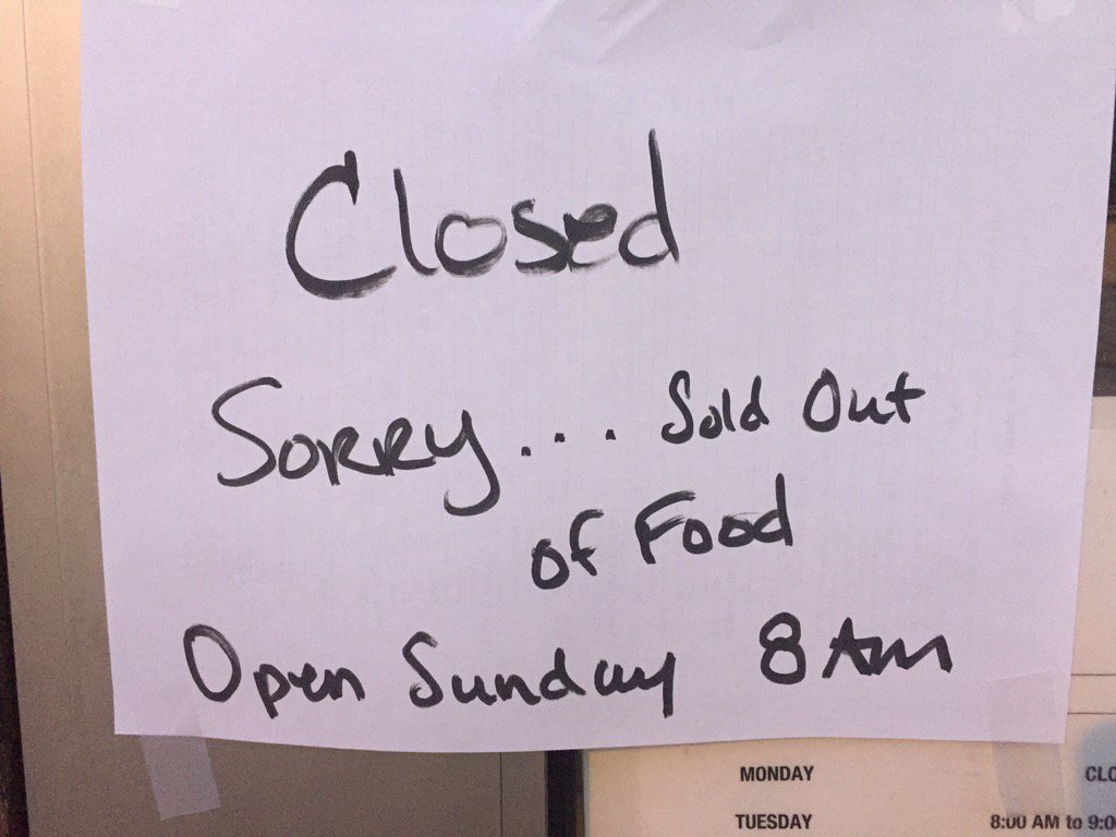 You cleaned us out today #DC.