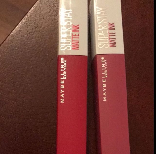munekitaz_'s tweet photo. #SuperStayMatteInk #contest @Influenster recivi estos labiales de mabelline gratis para fines de prueba https://t.co/MwEsamsW8M