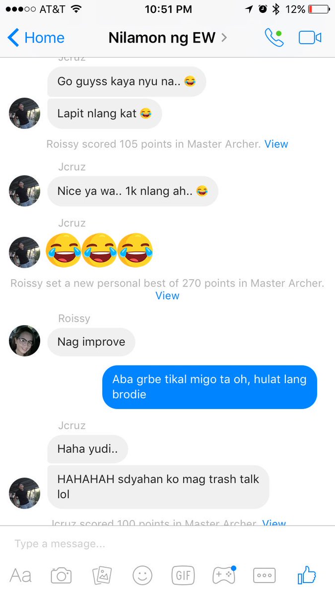 julesk0's tweet photo. Challenge accepted @Jcruzbryan 😂😂😂 #trashtalk #masterarcher https://t.co/6EPrDoV76I