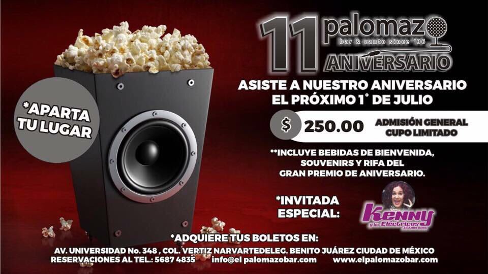 kennyyloselectricos (@kennyelectricos) on Twitter photo Nos vemos el próximo sábado en CD.MX. Aniversario del bar el Palomazo <a href="/kennyelectricos/">kennyyloselectricos</a> @botasnegras <a href="/edgarcarrum/">edgar carrum</a> Nos vemos el próximo sábado en CD.MX. Aniversario del bar el Palomazo <a href="/kennyelectricos/">kennyyloselectricos</a> @botasnegras <a href="/edgarcarrum/">edgar carrum</a>