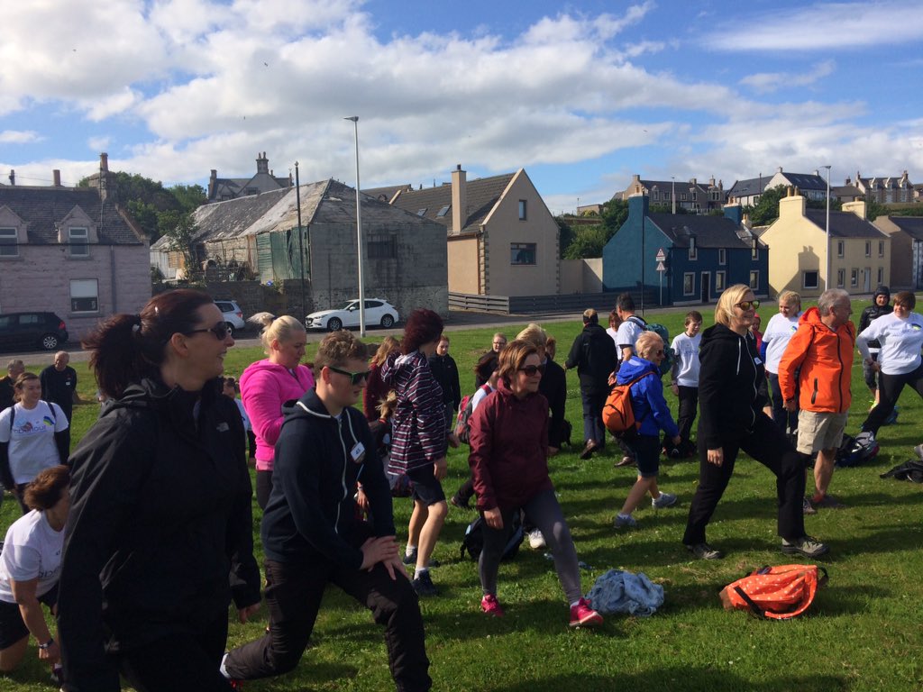 JillArmitt's tweet photo. @Shortbread#walkerswalk@aberlour@ the walk warm up good luck folks the sun is shining https://t.co/lMWGS9xAAt