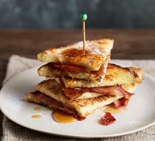 CDesignsAyr's tweet photo. HUNGRY? How about these French Toast Bacon Butties for breakfast on a lazy Sunday? 
Recipe: https://t.co/QlJRm7NAw1 https://t.co/ikjP1ixdzw