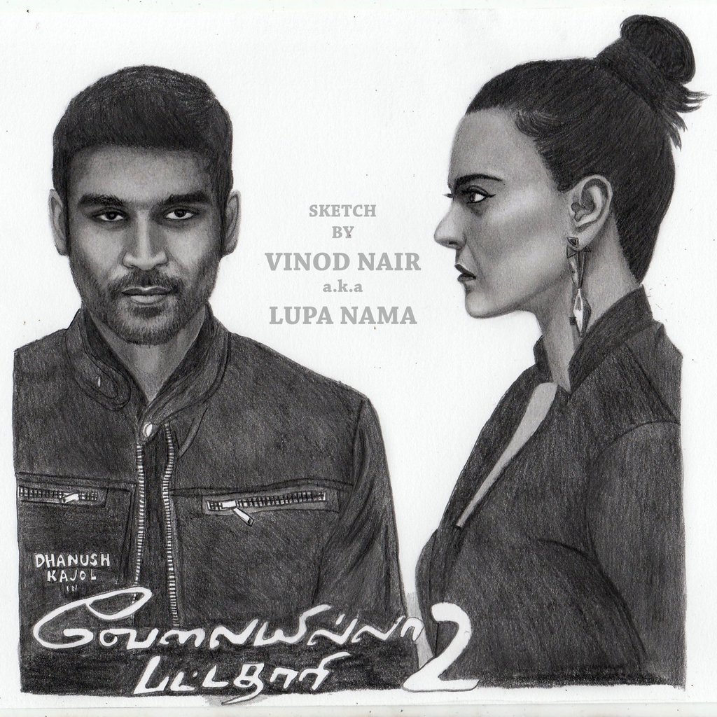 artistryhere's tweet photo. Hope you like it @dhanushkraja , @KajolAtUN @soundaryaarajni ☺
Sketch credits: @VinodNair_LupaN 👌
#VIP2 #VIP2Craze #Raghuvaran #vasundra https://t.co/d5aAPunvu9