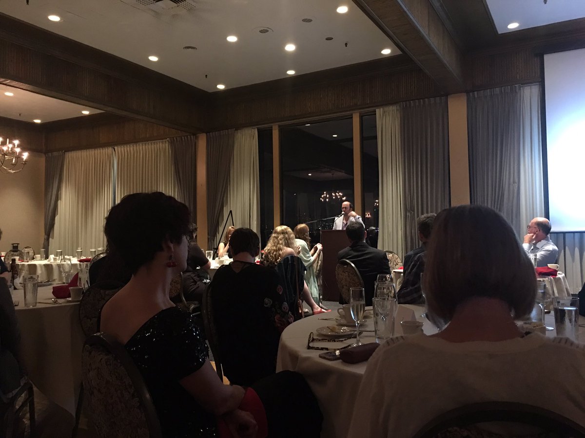 martinekei's tweet photo. Dramaturgy Driven Grant presented by Brad to Amy J. #LMDA17 https://t.co/NyL8za82yn
