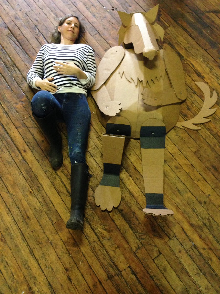 SpringWorksFest's tweet photo. Kim Howe +puppetpal #springworksgiantpuppet come help make 10' wolf Sunday 11-4 #factory163 #freefamilyfun #stratfordON https://t.co/AcB6NM8FaT