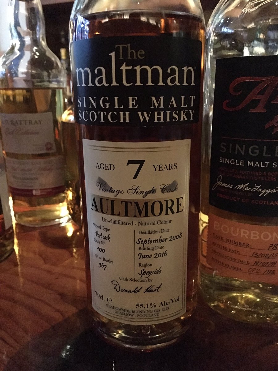 Some interesting drams last night.