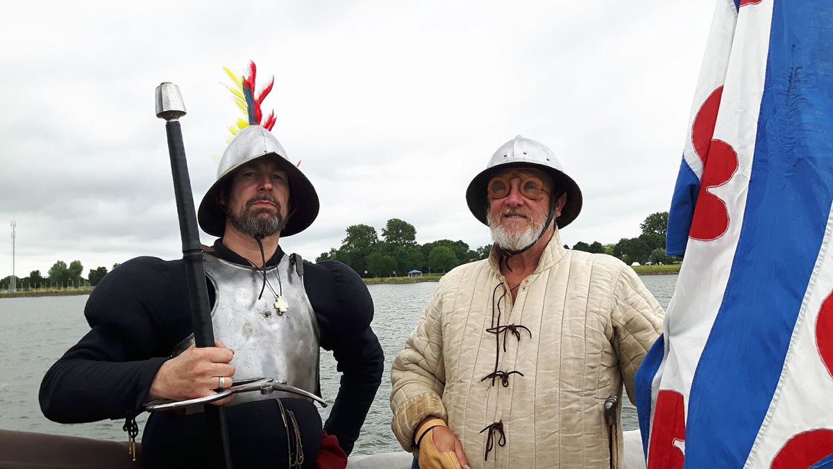 #GrotePier probeert vandaag nogmaals <a href="/KasteelRadboud/">Kasteel Radboud</a> in te nemen tijdens het #Middeleeuws #Festijn te #Medemblik. Kom het zien!