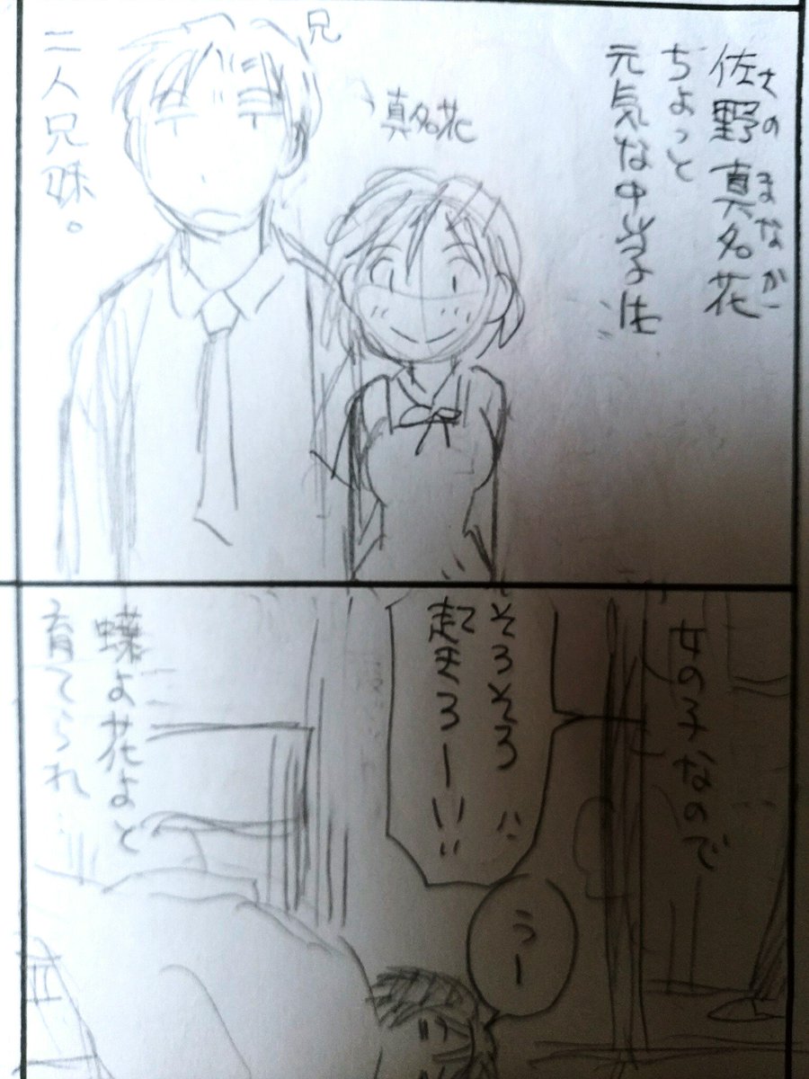 昔、四コマ時代に出して没になった四コマのタイトル絵に色塗りしてみた。
兄と二人暮らしの食いしん坊な中学生の話。四コマ漫画の親が出てこない率の高さ、あるある(・ω・)。 