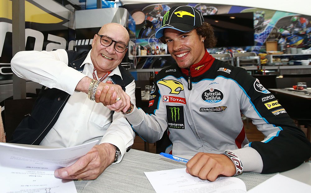 Siamo orgogliosi di annunciare <a href="/FrankyMorbido12/">Franco Morbidelli</a> nel 2018 in <a href="/MotoGP/">MotoGP™🏁</a> con @TeamEG00MarcVDS 👊🏻