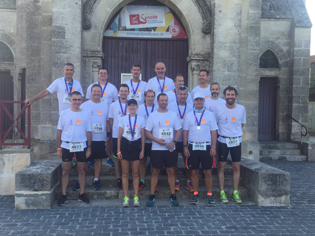 La team Orange #runorangepassion