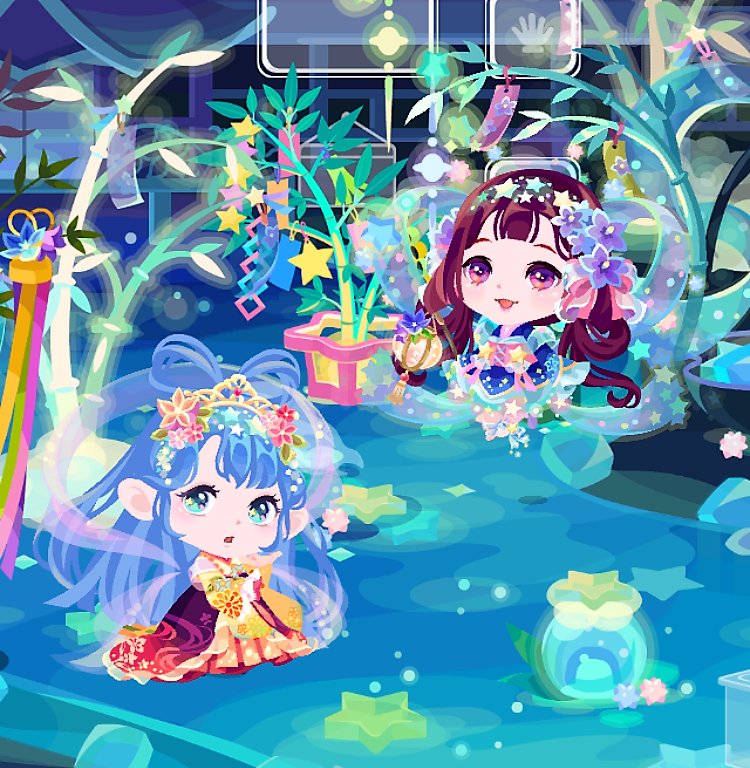 歴代の七夕をかわいくミックス☆ いろんな織姫スタイルを楽しんで