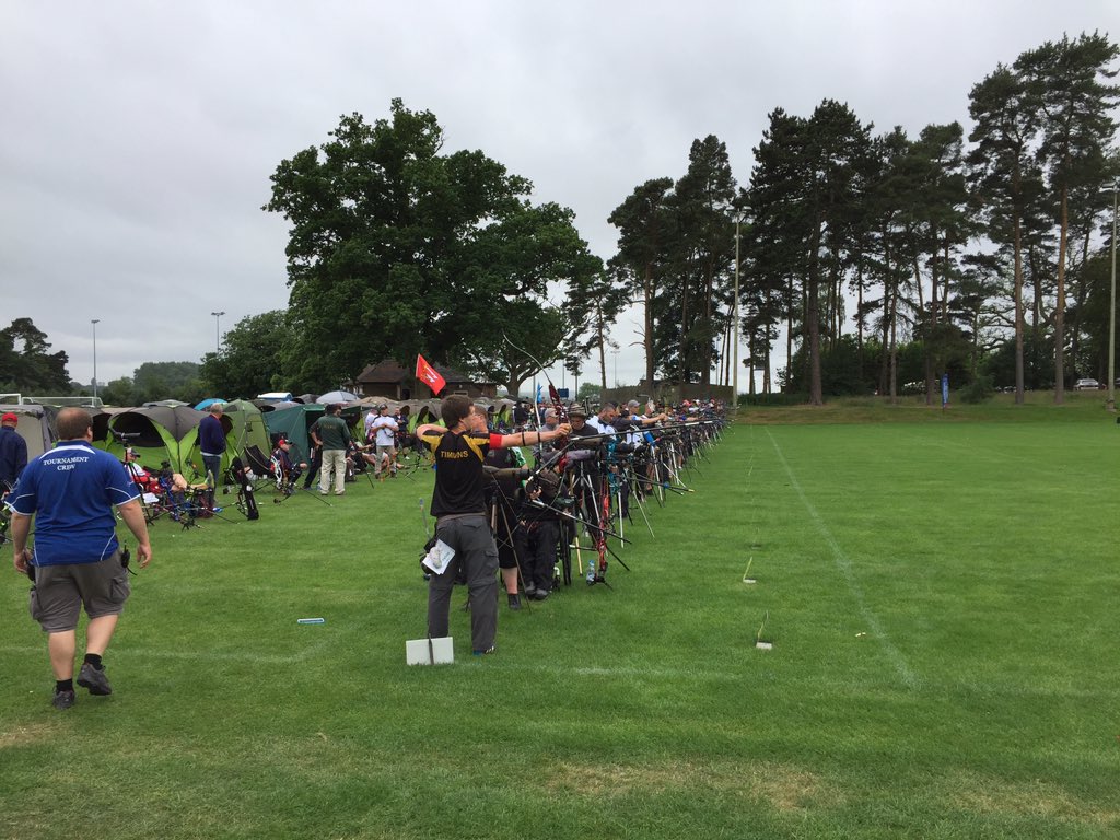 Day 2 of the <a href="/archerygb/">Archery GB</a> NCTT tournament. Starting with practice in the drizzle😔