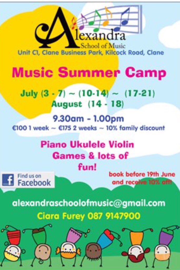 Places still available on our camps!Don't hesitate to book 0879147900 facebook.com/AlexandraSchoo…