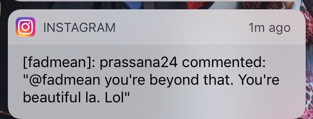 fadmean's tweet image. I'm beautiful. #KnowYourLevel (I think I'm gonna miss Prassana after this.)