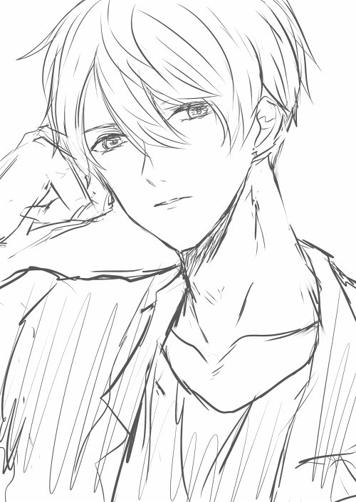 乙ゲーっぽく描いてみた🤔 