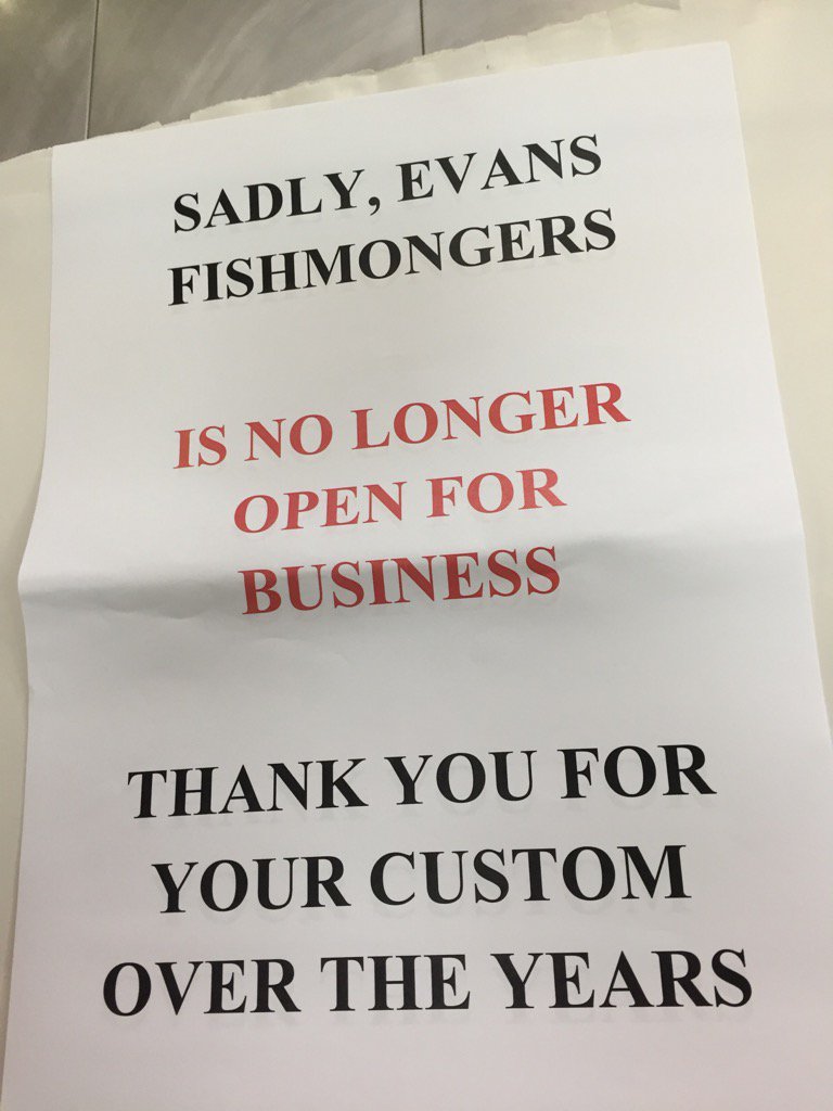 End of an era thanks for all your custom over the years !
#sadday #gutted