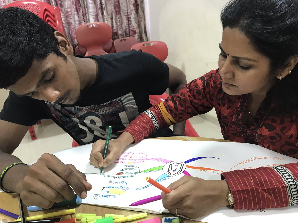 SurveSandhya's tweet image. @Tony_Buzan: A small but extremely creative group of #mindmappers with their wonderful #mindmaps depicting the uniqueness that&apos;s #India!