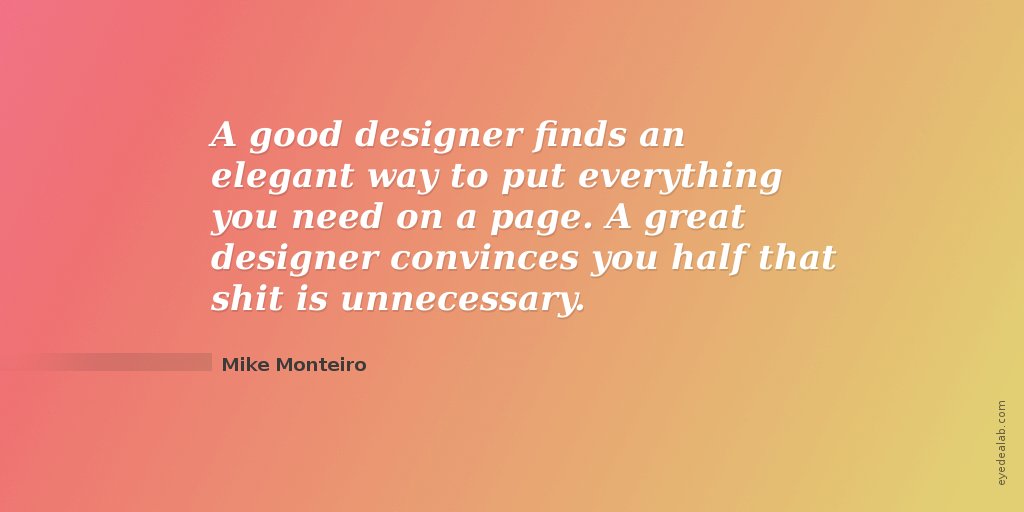 eyedealab's tweet image. When we say, less is more...  #webdesign #Website #UI #UX #webdevelopment