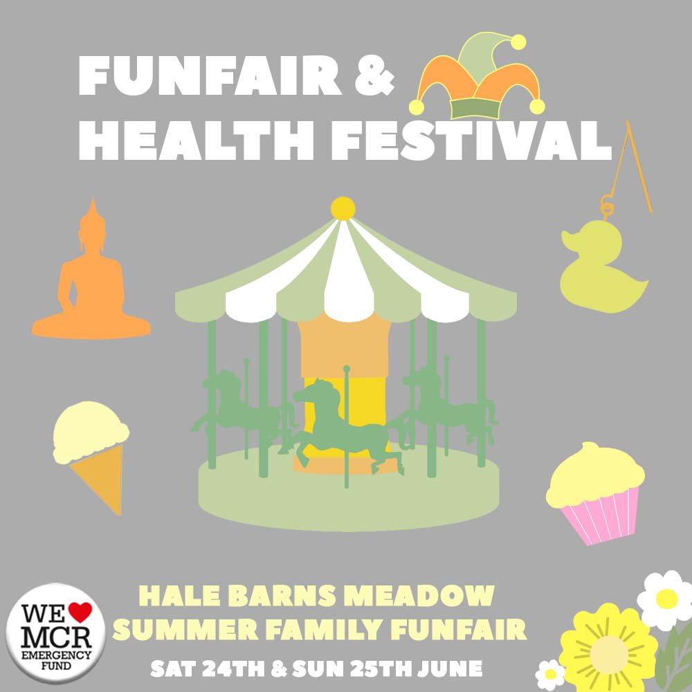 Something for the kids &amp; something for the soul! Funfair, stalls, attractions and healthy living at our Summer Family Funfair for #WeLoveMCR