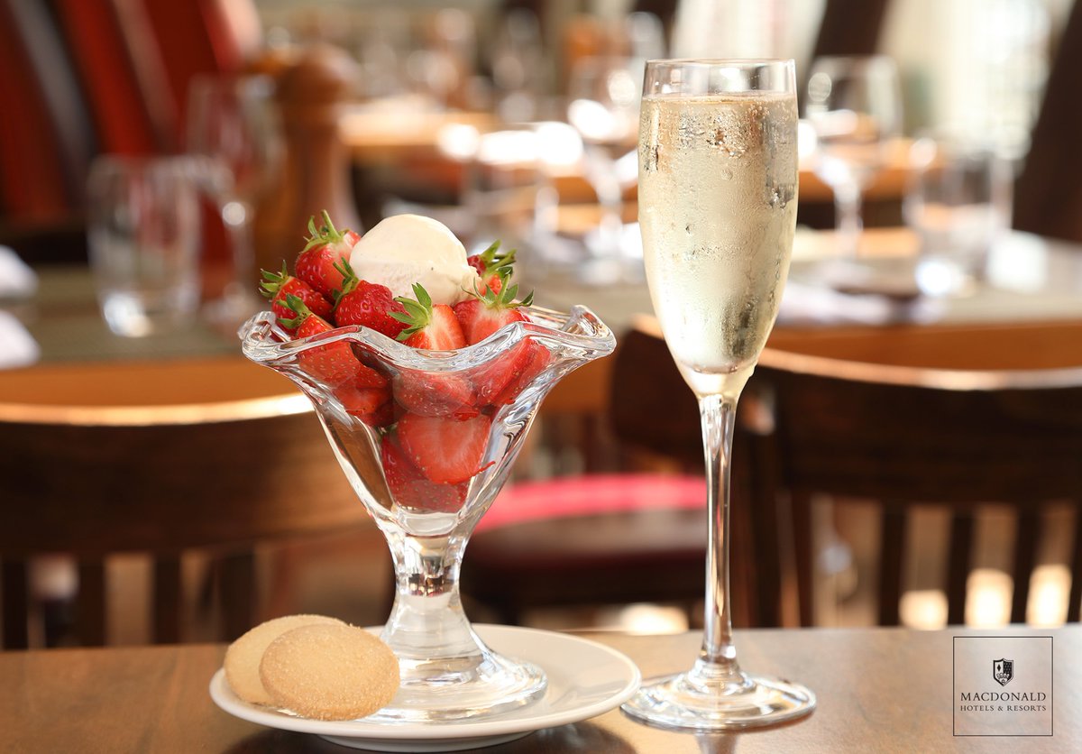 Pop in for a little Sunday treat of sweet Strawberries and delicious Ice cream? #MacdonaldHotels #HowBerryBritish