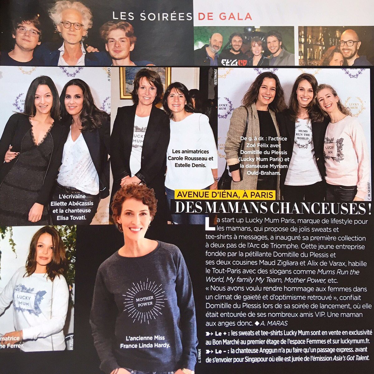 ✨Dans le magazine Gala de cette semaine, bel article sur Lucky Mum! ✨#mamans#fashion#gala