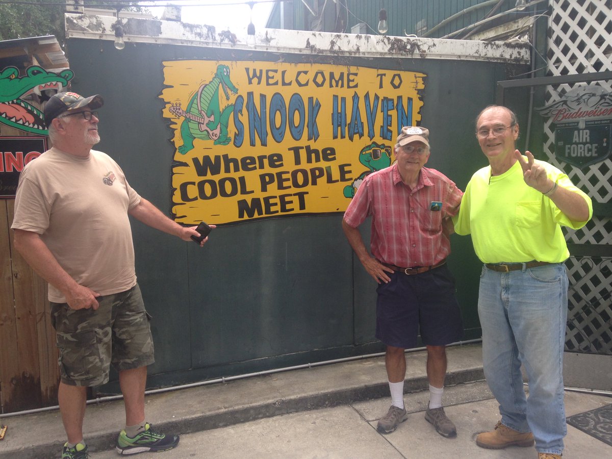 Backpackertrail's tweet image. Well, we 4 gathered from Land O Lakes, Dunedin, Safety Harbor &amp;amp; Palm Island at Snook Haven Restaurant on the Myakka River- Legendary!!!!!!!