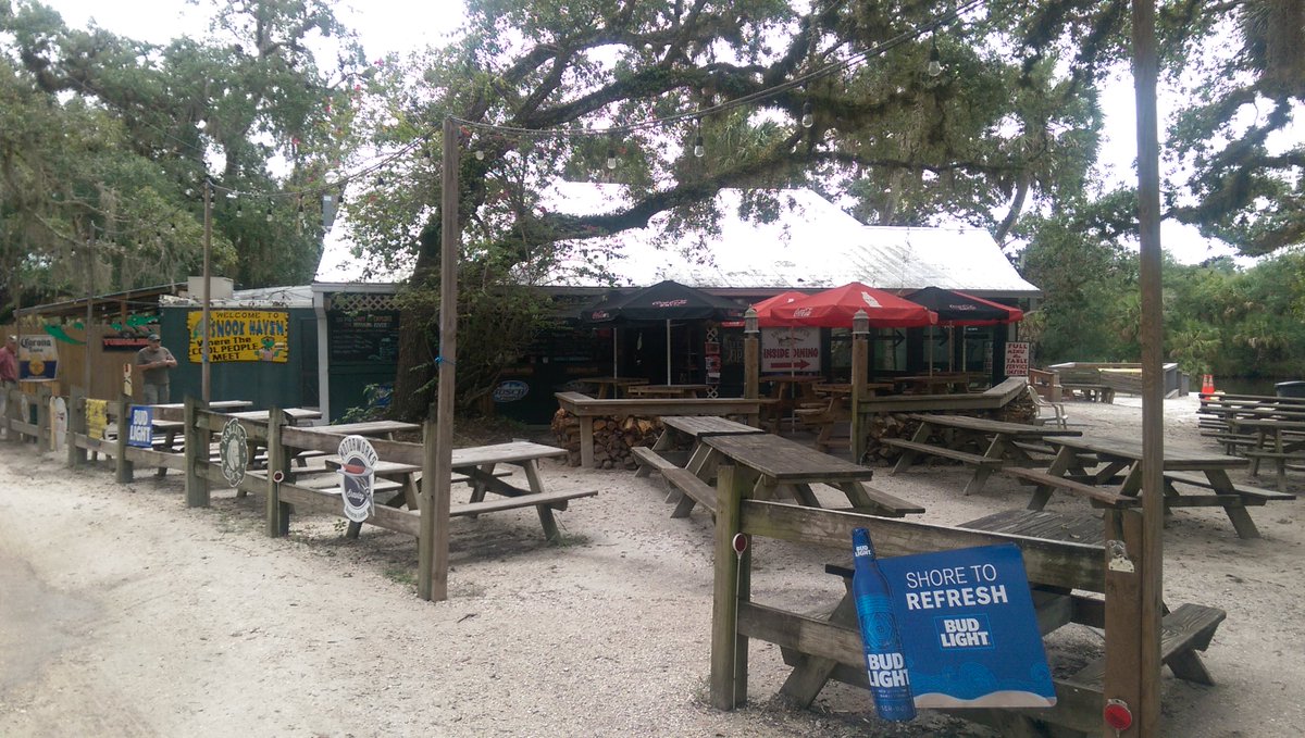 Backpackertrail's tweet image. Well, we 4 gathered from Land O Lakes, Dunedin, Safety Harbor &amp;amp; Palm Island at Snook Haven Restaurant on the Myakka River- Legendary!!!!!!!