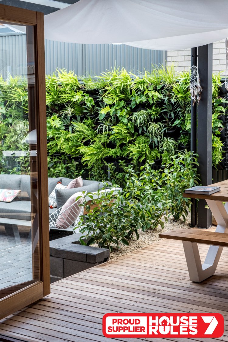 GreenCitiesAU's tweet photo. We're so proud of our #HouseRules vertical gardens. https://t.co/kd6YtsJODo