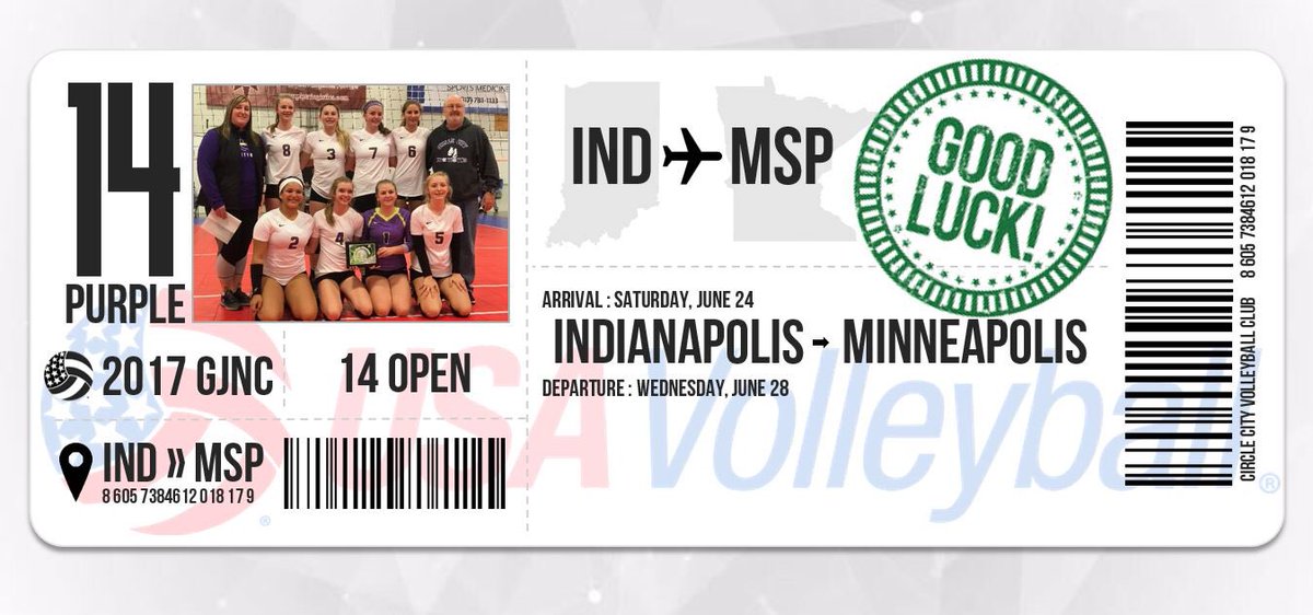 circlecityvbc's tweet photo. Best of luck to 14 Purple who also begins play today at #GJNC in Minneapolis! #GoCCGo https://t.co/xBbD3koo1x
