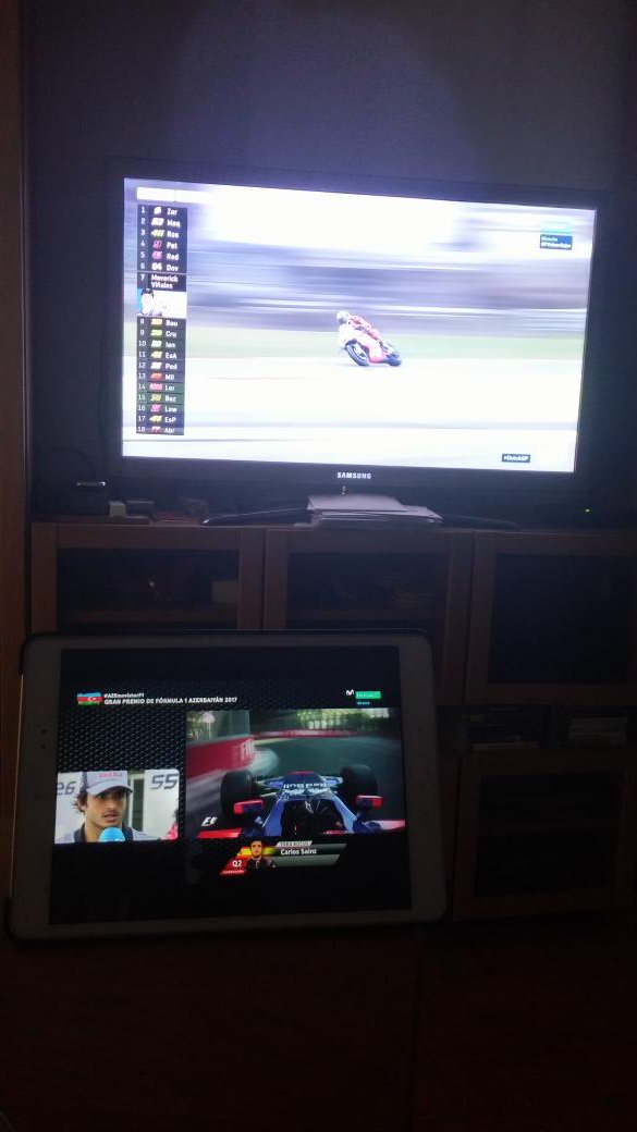 Cuando estás viendo Moto GP pero quieres ver el previo de la F1😂