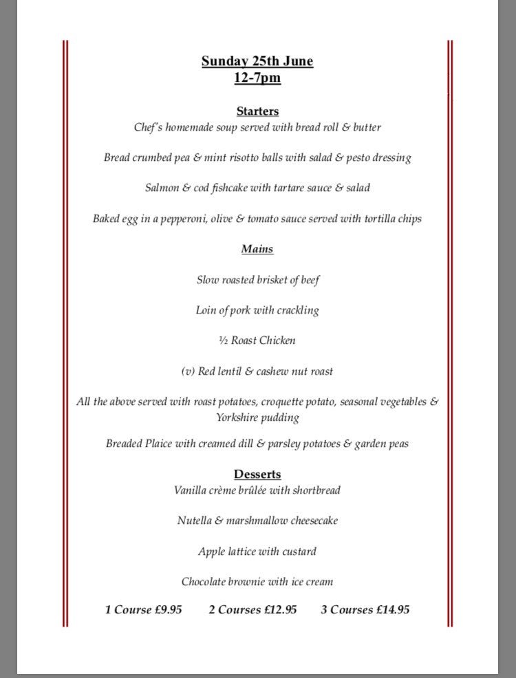 bearandbillet's tweet image. Check out our menu for today served 12-7pm. Quiz this evening AND the Raven Folk Club...
#SundayFunday 
#ravenfolkclub 
#letsgetquizzical