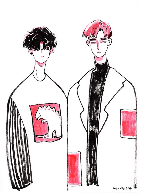 Pink collection #fashion #illustration 
