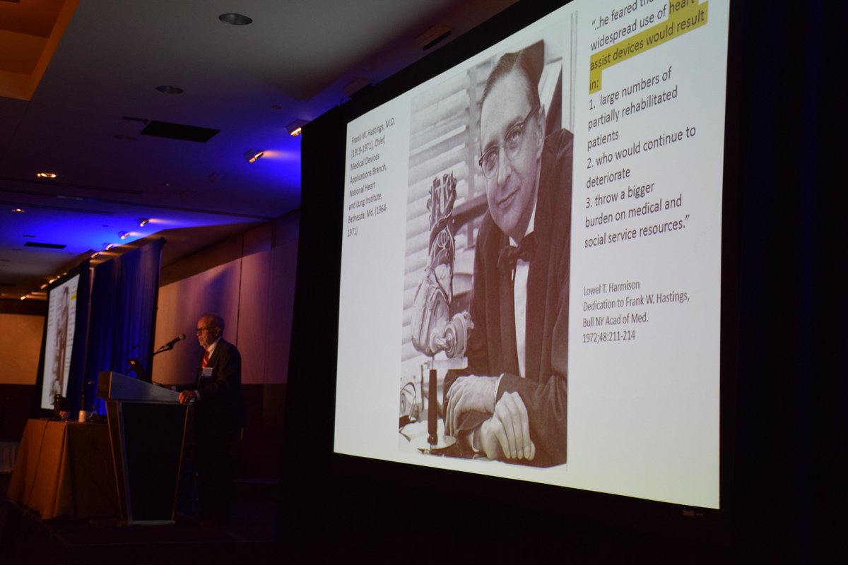 asaiojournal's tweet photo. Dr. Jack Copeland Total Artificial Heart: Past, Present, And Future #ASAIO2017 #HastingsLecture #TAH https://t.co/aP3HhcRwUw