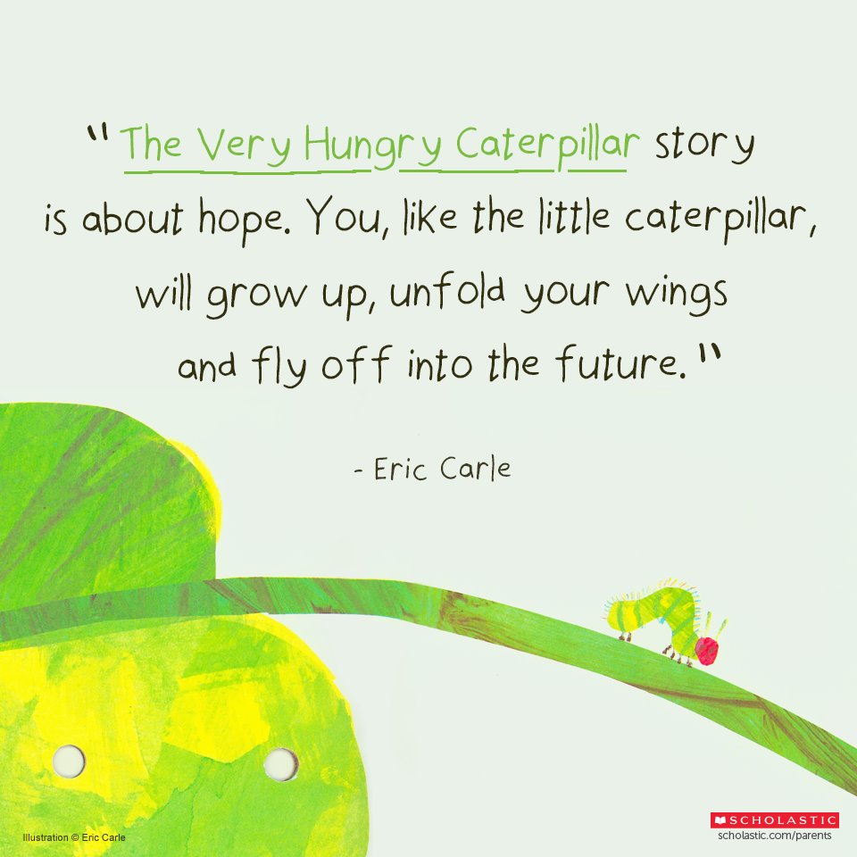Scholastic's tweet photo. Happy birthday to children's book author Eric Carle! Celebrate with your kids by reading one of his classics --> https://t.co/sYYowU24DO https://t.co/D7hgqPq1sL