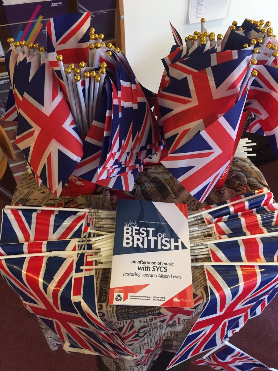 We're all set for the SYCS 'Best of British' concert <a href="/TurnerSims/">Turner Sims</a> - nearly sold out, last few tickets available at the box office!!