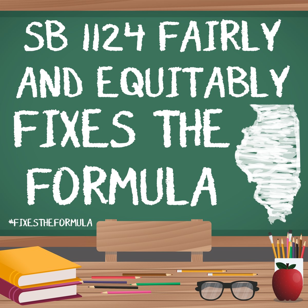ILSenateGOP's tweet image. #SB1124 treats all districts the same.  #fixestheformula #norednumbers